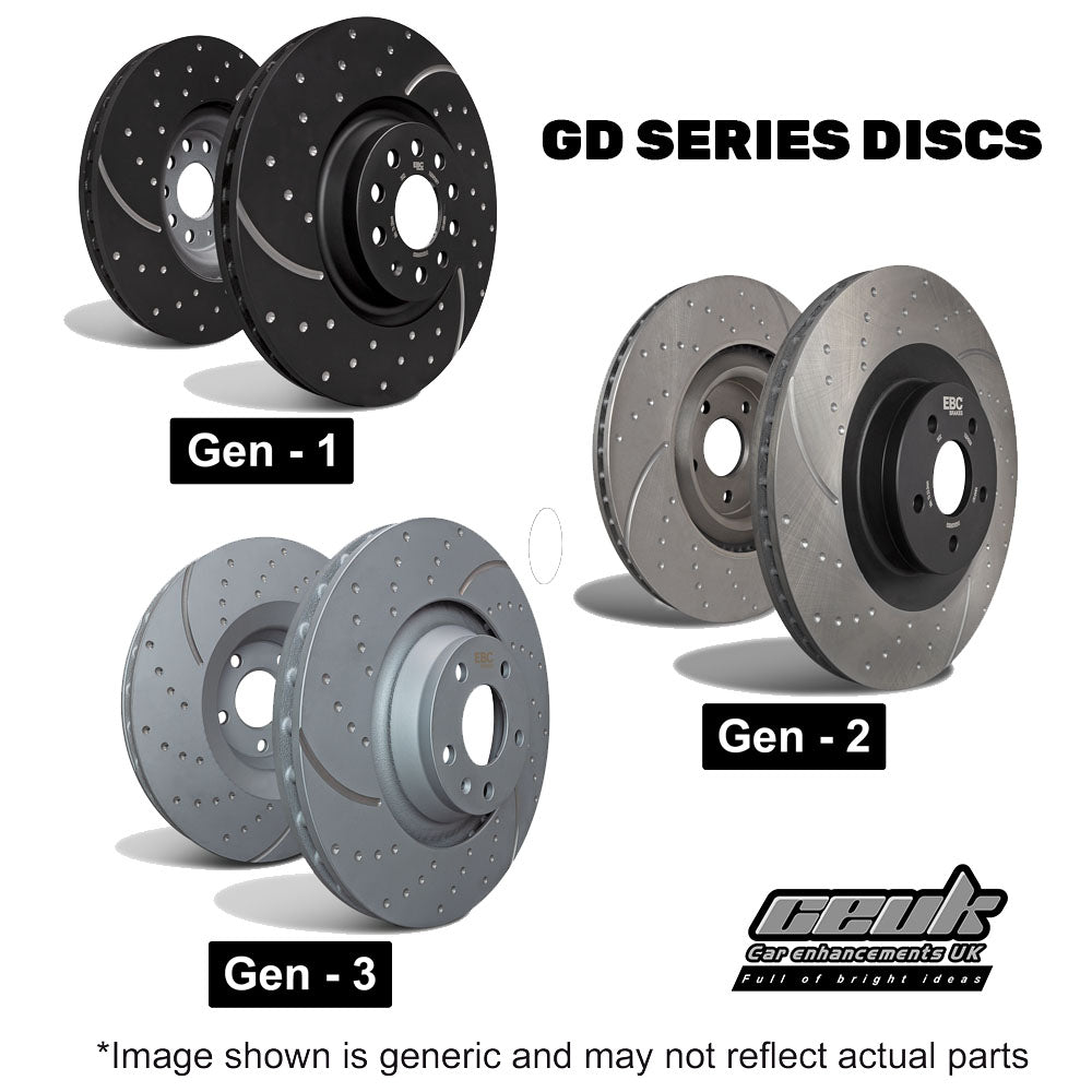EBC Front Brake Disc Upgrade (Multiple Options) - Volkswagen Golf MK7 1.6 & 2.0 Tubro Diesel