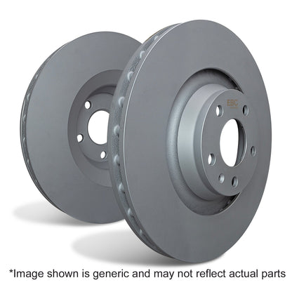 EBC Greenstuff 2000 Front Brake Discs and Pads Kit (Rotors and Pads Set) for BMW 5 Series E60 E61 & 6 Series E63 E64, ATE Calipers 348mm - Fast Road Street Upgrade | 540i 545i 630i 645i | PD01KF1631 DP21449 D1390R