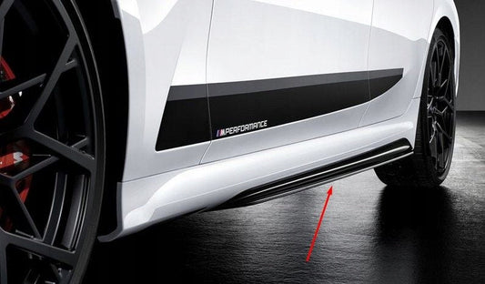 Genuine BMW 3 Series G20 G21 M Performance Gloss Black Side Skirts | Side Skirt Extensions Rocker Panel Side Blades Splitters Sill Trims | OEM for 320i 330i 330d M340i xDrive Saloon/Touring | 51192455896 51192455897