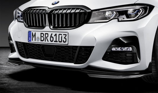 Genuine BMW 3 Series G20 Saloon/Sedan M Performance Gloss Piano Black Front Splitter