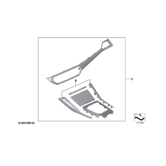 Genuine BMW G87 M2 Carbon Fibre/Carbon Fiber & Alcantara Interior Trim Kit 51955A42425 – Dashboard/Dash Fascia, Centre Console, Cockpit Panel Set – 2023+ OEM