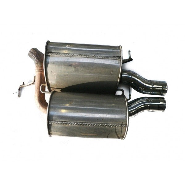 Genuine BMW E60 M5 Rear Exhaust Silencers/Mufflers Pair – Back Boxes/End Cans/Tail Boxes Axle-Back Rear Section OEM Replacement S85 5.0 V10 2003-2009 Direct Bolt-On Fit, Left & Right – 18107835961 18107835962