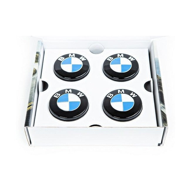 Genuine BMW Floating Wheel Centre Caps Set of 4  OEM Self-Levelling Roundel Hub Caps, 5x120  Fits E90 F10 F20 F30 F87 M2 F80 M3 M5  Part 36122455269