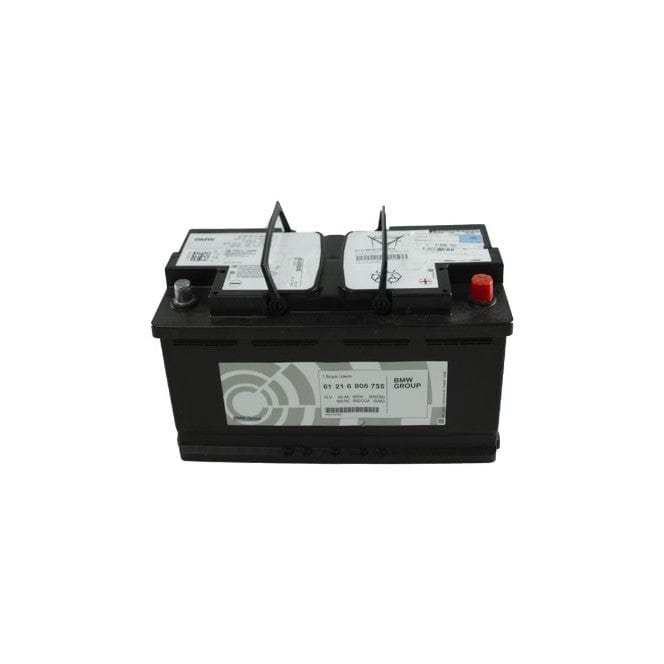 Genuine BMW 92Ah AGM Battery OEM 61216806755 - Fits 1/2/3/4/5/6/7/8 Series, X3 X4 X5 X6 X7, Z4 - E46 E90 F20 F30 G20 G30 - Start/Stop & IBS Compatible - M135i M2 M3 M5