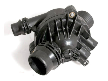 BMW Coolant Thermostat Assembly/Housing N52 N53 N54 (E-Chassis) - Genuine OEM/OE 11537549476 11 53 7 549 476 | Fits E82 E88 E90 E91 E92 E93 E60 E61 E89 | 135i 1M 335i 530i Z4 sDrive35i | Electric Water Pump Compatible Temperature Regulator/Valve