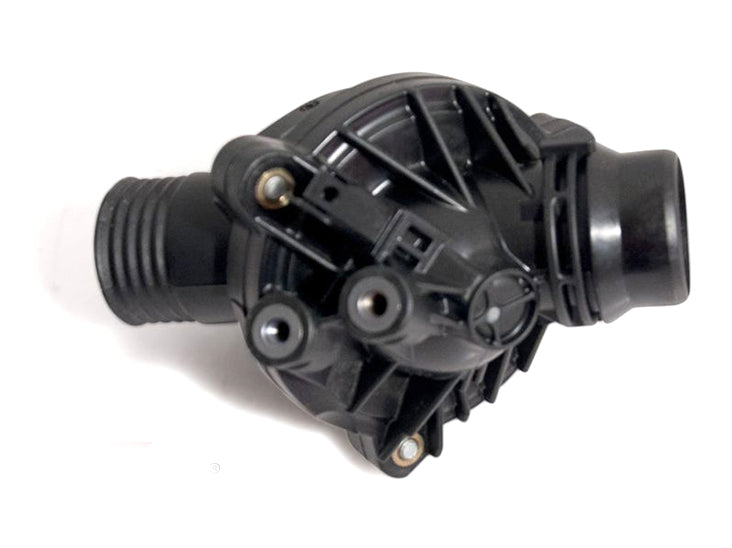BMW Coolant Thermostat Assembly/Housing N52 N53 N54 (E-Chassis) - Genuine OEM/OE 11537549476 11 53 7 549 476 | Fits E82 E88 E90 E91 E92 E93 E60 E61 E89 | 135i 1M 335i 530i Z4 sDrive35i | Electric Water Pump Compatible Temperature Regulator/Valve