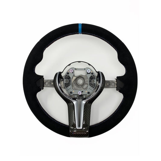 BMW M Performance Sport Steering Wheel Carbon Fibre/Fiber Insert Trim – Genuine OEM 32302253653 – Fits M5 F10 (5 Series), M6 F06 F12 F13 (6 Series) – Steering Wheel Upgrade/Replacement Retrofit