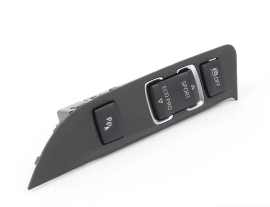 Genuine BMW Centre Console Switch Panel Unit PDC Sport ECO Pro  F20 F21 F22 F23 F30 F31 F32 F33 F34 F36 | 1 2 3 4 Series | M135i M140i M235i M240i 340i 440i | OEM 61319252912 / 61 31 9 252 912
