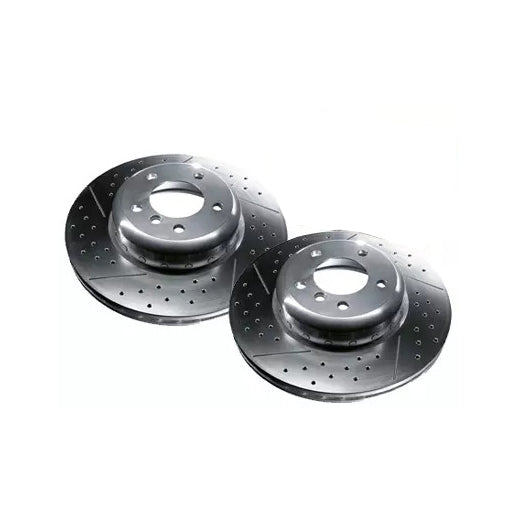 Genuine BMW OEM M Performance Front Brake Discs/Rotors 360mm x 30mm Drilled & Vented F40 F44 1 Series 2 Series Gran Coupe (M135i xDrive, M235i xDrive, 120d xDrive) Pair | 34106895071, 34106895072
