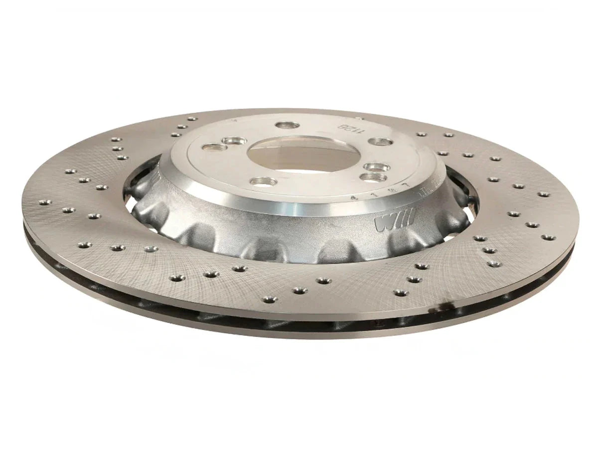 Genuine BMW Front Right 380x30 Ventilated Brake Disc/Rotor (OSF/RHF, Driver Side, RHD) - Blue M Caliper Fit - F80 F82 F83 F87 F8x M2/M2 Competition, M3, M4 - OEM 34112284810