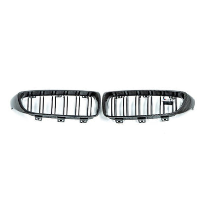 BMW M4 F82 F83 (F8X) M Performance Carbon Fibre Front Kidney Grilles  Genuine BMW OEM Pair (Left & Right), Pre-LCI & LCI 20142020  51712456325 51712456326