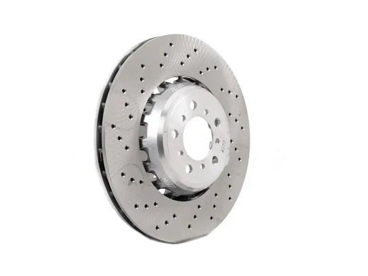 Genuine BMW Front Right 380x30 Ventilated Brake Disc/Rotor (OSF/RHF, Driver Side, RHD) - Blue M Caliper Fit - F80 F82 F83 F87 F8x M2/M2 Competition, M3, M4 - OEM 34112284810