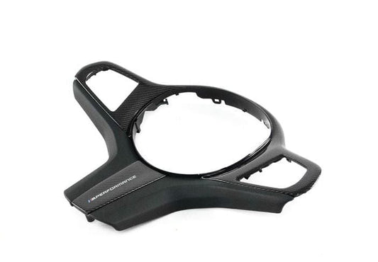 Genuine BMW M Performance Carbon Fibre & Leather Steering Wheel Cover/Trim  Heated Wheel & Driving Assistant Plus  PN 32302471439  Fits