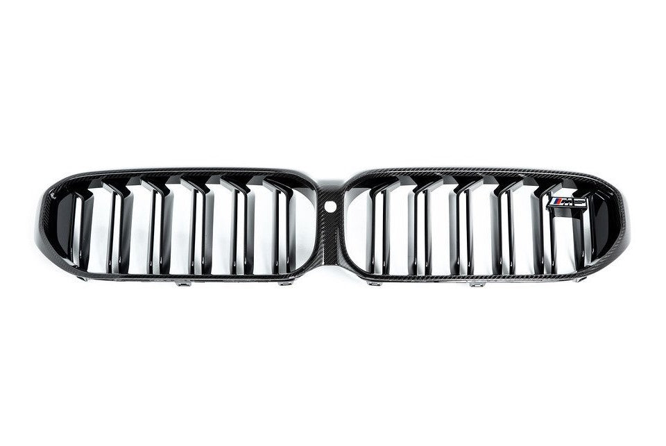 Genuine BMW M Performance Carbon Fibre/Fiber Front Kidney Grilles (Grille/Grill) for F90 M5 Saloon/Sedan LCI & Competition 2020-2024 - OEM Radiator Grille Upgrade Replacement - CFRP Set - Part 51712469540