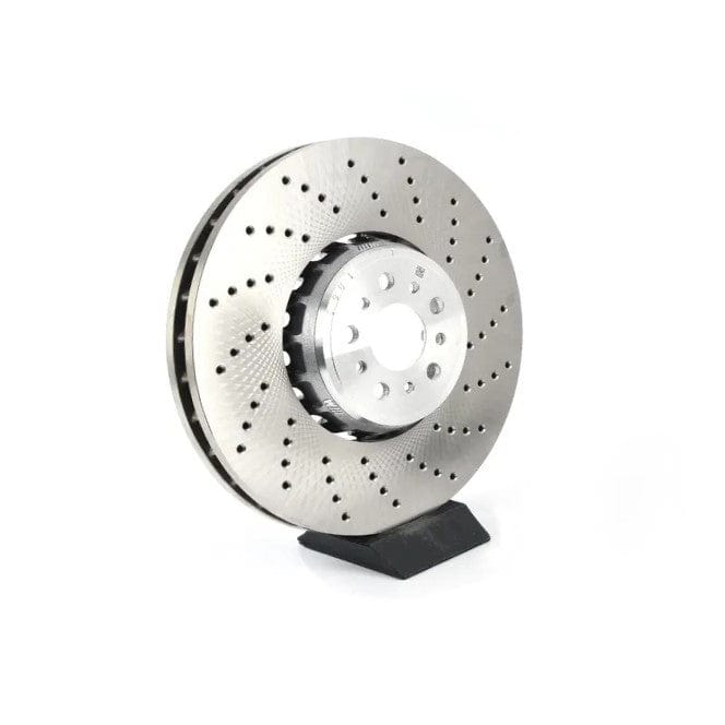 Genuine BMW Front Brake Disc Rotor 395x36mm - X3 M F97 / X4 M F98 (2017-2019) - OEM Ventilated & Perforated - Front Left/Right - 34118054825 / 34118054826