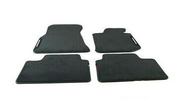 Genuine BMW 3 Series G20 G21 M Performance RHD Car Mats - OEM Black Carpet Floor/Footwell Mats Set (Front & Rear, 4pc) for Saloon & Touring Estate - Fits 320i 330i 330d M340i xDrive - UK Right-Hand Drive - Part 51472457271
