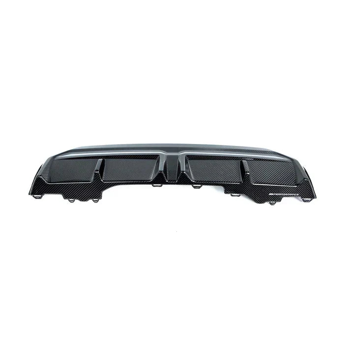 Genuine BMW 2 Series G42 Coupe M Performance Carbon Fibre/Fiber Rear Diffuser/Valance/Skirt (2021+) | OEM Rear Lower Bumper Insert/Apron/Trim | Fits 220d 220i 230i M240i xDrive | Part No. 51125A36893