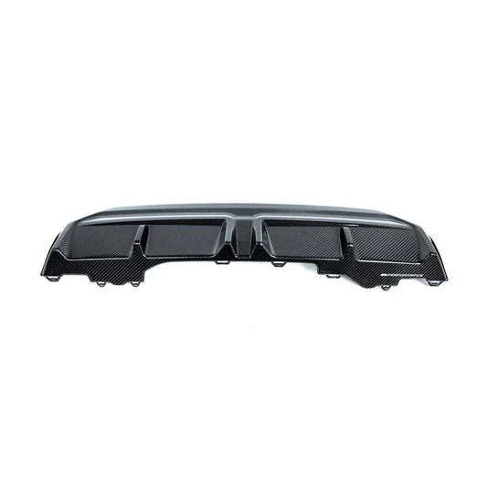 Genuine BMW 2 Series G42 Coupe M Performance Carbon Fibre/Fiber Rear Diffuser/Valance/Skirt (2021+) | OEM Rear Lower Bumper Insert/Apron/Trim | Fits 220d 220i 230i M240i xDrive | Part No. 51125A36893