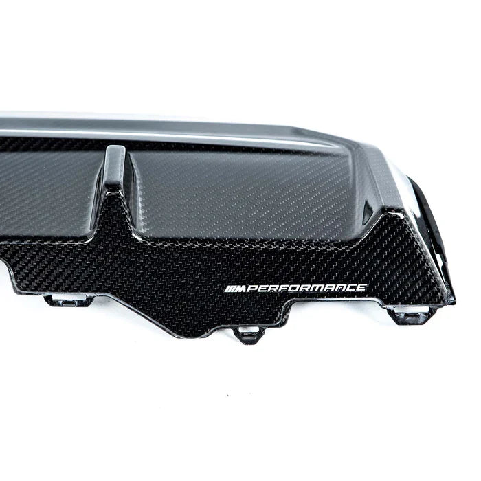 Genuine BMW 2 Series G42 Coupe M Performance Carbon Fibre/Fiber Rear Diffuser/Valance/Skirt (2021+) | OEM Rear Lower Bumper Insert/Apron/Trim | Fits 220d 220i 230i M240i xDrive | Part No. 51125A36893