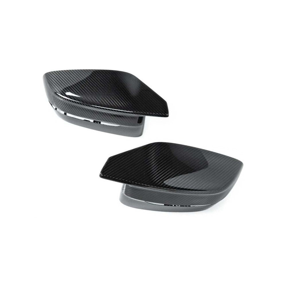 Genuine BMW M Performance Replacement Carbon Fibre/Fiber Mirror Caps Pair - OEM Side/Wing Mirror Covers for G80 M3 & G82 M4 (Competition, 2021+) - Real Carbon Door Mirror Housings Shells - Part Nos 51168075063 51168075064