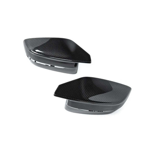 Genuine BMW M Performance Replacement Carbon Fibre/Fiber Mirror Caps Pair - OEM Side/Wing Mirror Covers for G80 M3 & G82 M4 (Competition, 2021+) - Real Carbon Door Mirror Housings Shells - Part Nos 51168075063 51168075064