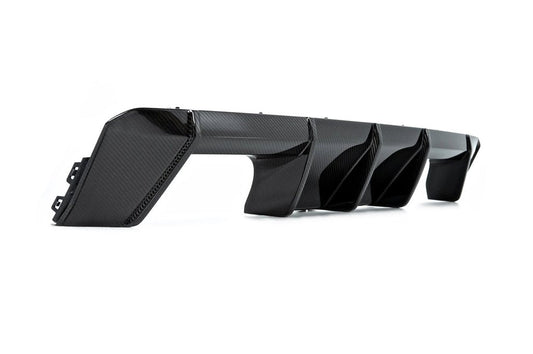 Genuine BMW M Performance Carbon Fibre Rear Dual Exit Diffuser for G80 M3/M3 Competition & G82 M4/M4 Competition (2021+) | OEM CFRP Rear Valance | Part 51128075031