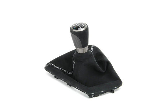 Genuine OEM BMW M Performance Manual Gear/Shift Knob & Alcantara Boot Gaiter - F20 F21 F22 F23 1 Series & 2 Series (125i, M135i, 230i, M240i) - Part 25112222533
