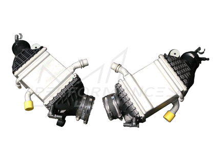 BMW X5 M F85 / X6 M F86 S63 Charge-Air Coolers (Intercoolers) Pair Left & Right - Genuine OEM 2013-2019 - 17517848096 17517848097