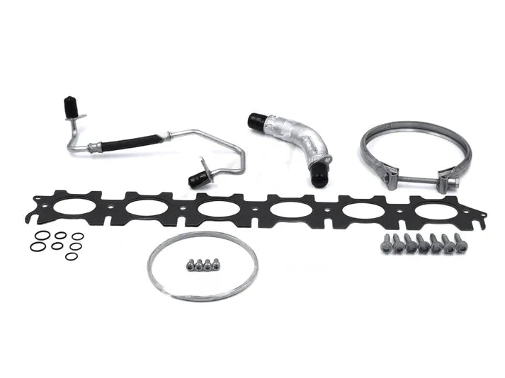 Genuine BMW OEM B58TU Turbocharger Installation Hardware Kit for G20 M340i, G42 M240i xDrive, G29 Z4 M40i, G22/G23 M440i & Toyota GR Supra A90 (Oil Lines, Gaskets, V-Band, Fasteners)