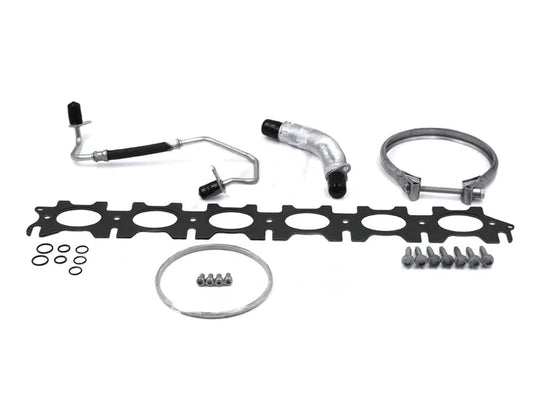 Genuine BMW OEM B58TU Turbocharger Installation Hardware Kit for G20 M340i, G42 M240i xDrive, G29 Z4 M40i, G22/G23 M440i & Toyota GR Supra A90 (Oil Lines, Gaskets, V-Band, Fasteners)