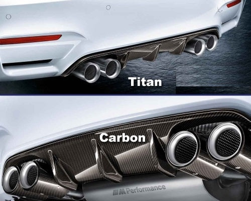 Genuine BMW M2 F87 N55 M Performance Exhaust (MPE) – Switchable/Valved Axle-Back Rear Silencer Muffler Back Box w/ Bluetooth 4.0 Remote – OEM Active Exhaust Upgrade – Stainless, Carbon or Titanium Tips – Fits F87 incl. LCI – 18302454297