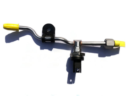 Genuine BMW N54 High Pressure Fuel Pump Fuel Line with Rail Pressure Sensor - OEM 13537622751 - Fits 1M,