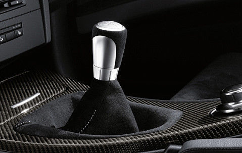 Genuine BMW Performance Alcantara Gear Stick Gaiter / Gear Lever Cover / Shifter Boot for 3 Series E90 E91 E92 E93 (2004-2013) E9x - OEM Suede Manual Shifter Surround Replacement - Part 25110435849