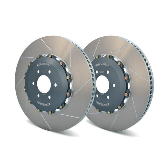 Girodisc A2-220 Rear 380mm 2-Piece Floating Slotted Brake Discs/Rotors (Pair) for BMW F80 M3, F82/F83 M4, F87 M2 Competition/CS