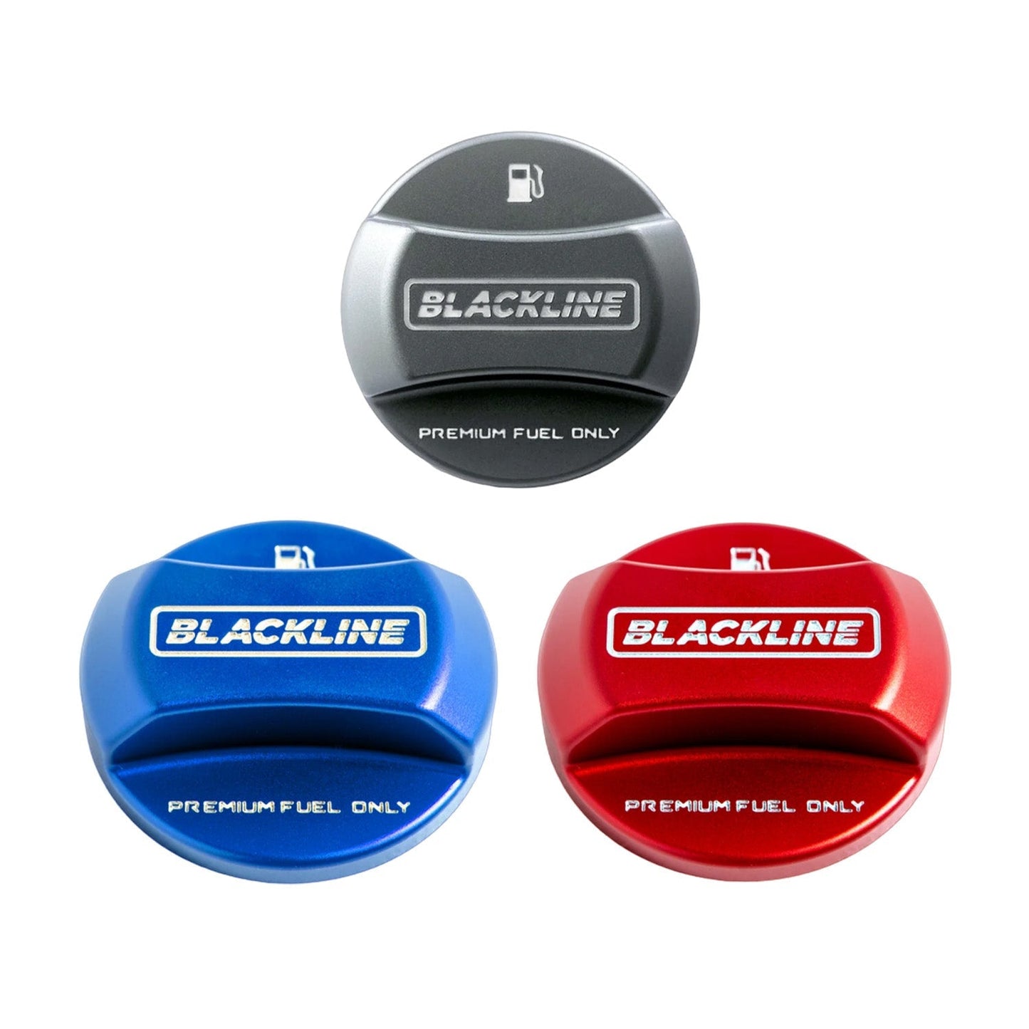 GoldenWrench BMW BLACKLINE "Premium Fuel Only" Performance Fuel Cap Cover for BMW (2010+)