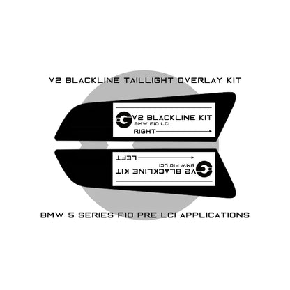 GoldenWrench BMW M5/5 Series Taillight Overlay Kit (F10)