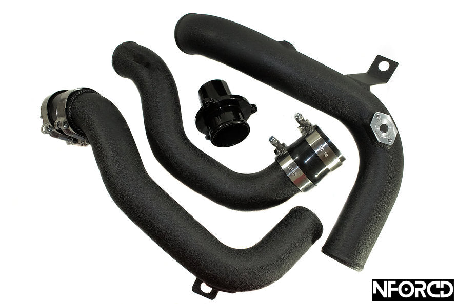 VW Golf MK7/MK7.5 GTI & R Charge/Boost Pipe Kit - Intercooler & Turbo Outlet Aluminium Hard Pipe with Muffler Delete & Meth Bung - MQB EA888 Gen3 2.0 TSI Upgrade