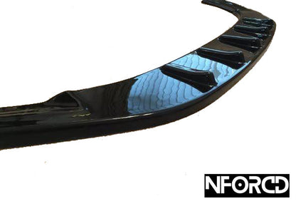 Volkswagen VW Golf R Mk7/Mk7.5 Front Bumper Lip Spoiler Splitter + Side Skirt/Rocker Extensions Gloss Black ABS Aero Body Kit (2012-2020)