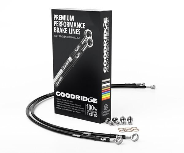 Goodridge BMW F87 M2 & M2 Competition Braided Stainless Steel Brake Lines Kit, Front & Rear â€“ Performance Brake Hose Upgrade (2015+) | TUV/DOT Approved â€“ SBW1171-4C / SBW1171-4P