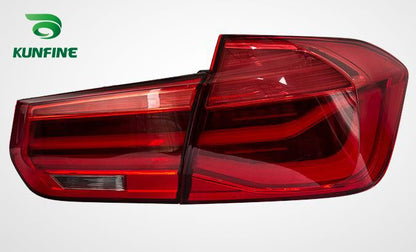 BMW 3 Series F30 F35 2013-2018 LED Tail Lights Rear Lamps Set - Plug & Play Taillight Upgrade for Saloon/Sedan, Aftermarket Replacement Tail Lamp Assembly, Back/Brake Light Clusters OEM Style Fit (KF-L7192)