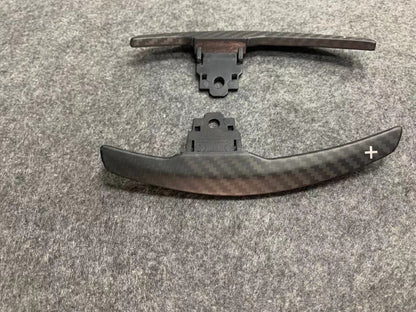 BMW F-Series Carbon Fibre/Carbon Fiber Paddle Shifters - Extended OEM-Fit Direct Replacement Gear Paddles/Shift Levers for F20 F22 F23 F30 F32 F36 F80 M3 M4 M5 M6 - Steering Wheel Paddle Extensions DCT/Steptronic Upgrade