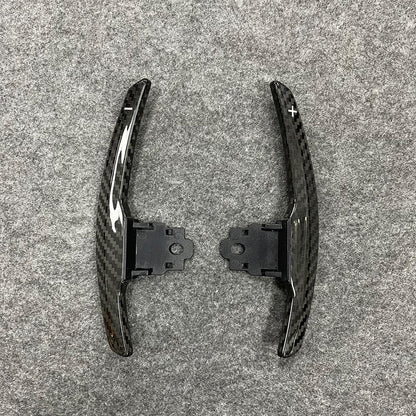 BMW F-Series Carbon Fibre/Carbon Fiber Paddle Shifters - Extended OEM-Fit Direct Replacement Gear Paddles/Shift Levers for F20 F22 F23 F30 F32 F36 F80 M3 M4 M5 M6 - Steering Wheel Paddle Extensions DCT/Steptronic Upgrade