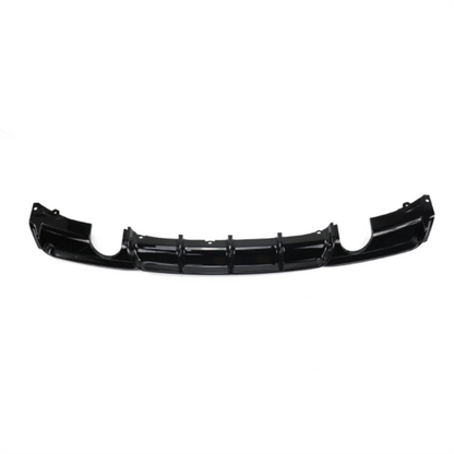 M Style Rear Bumper Cover with Diffuser Look, Gloss Black ABS for BMW 3 Series F30 F35 Saloon/Sedan 2012-2019 (Pre LCI & LCI) - Aftermarket Back Bumper/Valance/Apron Upgrade, Single or Dual Exhaust Cutouts, M Performance Style Replacement