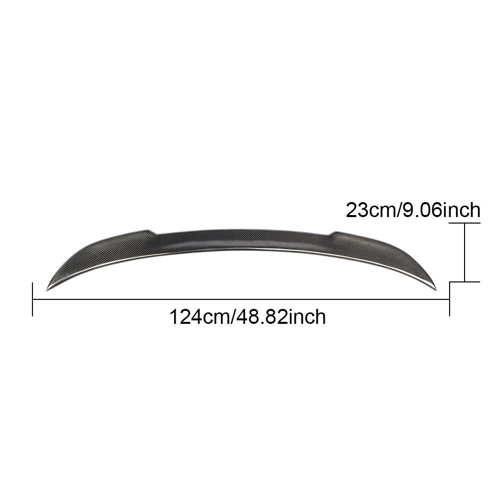 Carbon Fibre Rear Boot/Trunk Lip Spoiler for BMW 2 Series F22 F23 & F87 M2/M2 Competition (20142019)  Gloss 3x3 Twill, OEM-Fit, No-Drill Installation