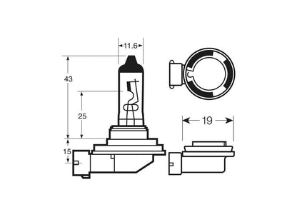 Enhanced Edition LED H8/11 Mini Fog Unit (PGJ19)