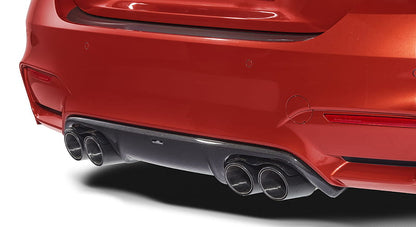 AC Schnitzer Carbon Rear Diffuser/Valance for BMW M3/M4 F80 F82 F83 (F8x, LCI) - Pre-Preg Gloss Carbon Fibre/Fiber, OEM Fit Rear Bumper Insert, Rear Splitter, Akrapovic Compatible - Genuine ACS 5112280510