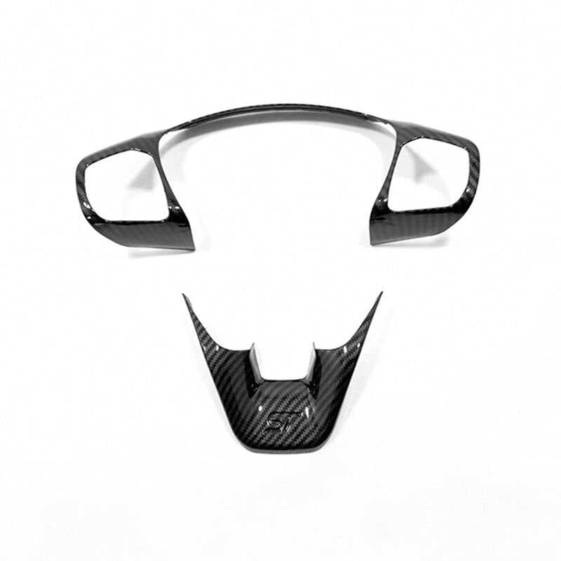Ford Fiesta Carbon Fibre Look Steering Wheel Trims (MK8 / 2018+)