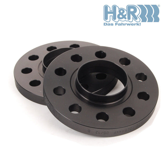 H&R 13mm Hubcentric Wheel Spacers Black for BMW 5x120, 72.5mm CB  1/2/3/4/5/6 Series & M (F20 F30 F32 F36 F10 F06 F80 F82 F87)  TUV Approved  Set of 2