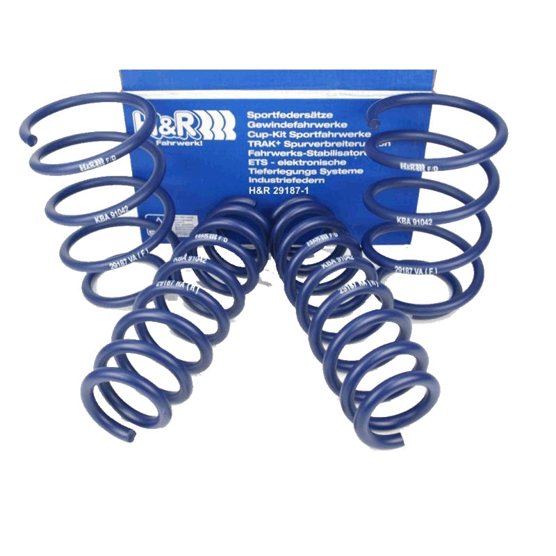 H&R Pro Kit BMW Lowering Springs - 1 Series E81 E82 E87 E88 & 3 Series E90 E91 E92 E93 (RWD & xDrive) | TUV Approved | Up to 50mm Drop