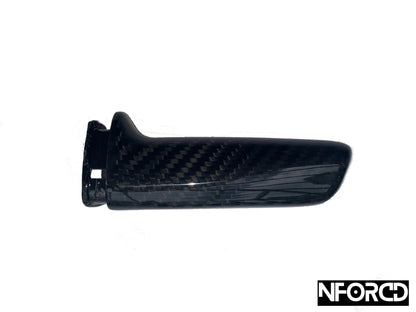 Real Carbon Fibre Handbrake/Hand Brake Cover Handle Trim for BMW F30 F20 F10 (3 Series, 1 Series, 5 Series) - Carbon Fiber Parking Brake/E-Brake Lever Grip, OEM+ Interior Accessory